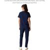 imageMembers Only Siena Double Chest ampamp Pouch Pocket Medical Scrub Top for Women Hospital UniformNavy