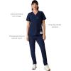 imageMembers Only Siena Double Chest ampamp Pouch Pocket Medical Scrub Top for Women Hospital UniformNavy