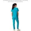 imageMembers Only Siena Double Chest ampamp Pouch Pocket Medical Scrub Top for Women Hospital UniformTeal