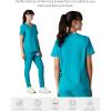 imageMembers Only Siena Double Chest ampamp Pouch Pocket Medical Scrub Top for Women Hospital UniformTeal