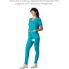 imageMembers Only Siena Double Chest ampamp Pouch Pocket Medical Scrub Top for Women Hospital UniformTeal