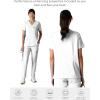 imageMembers Only Siena Double Chest ampamp Pouch Pocket Medical Scrub Top for Women Hospital UniformWhite