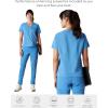 imageMembers Only Womens Bari Scrub Top with 1 Pocket Hospital UniformCeil Blue