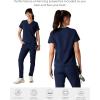 imageMembers Only Womens Bari Scrub Top with 1 Pocket Hospital UniformNavy
