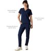 imageMembers Only Womens Bari Scrub Top with 1 Pocket Hospital UniformNavy