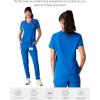 imageMembers Only Womens Bari Scrub Top with 1 Pocket Hospital UniformRoyal Blue