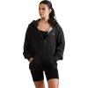 imageMembers Only Womens Brooklyn ZipUp Oversized HoodieCharcoal