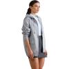 imageMembers Only Womens Brooklyn ZipUp Oversized HoodieGrey