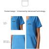 imageMembers Only Womens Cordoba VNeck Scrub Top with 5 Pocket  Medical Scrubs  Hospital Uniform Ceil Blue