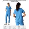 imageMembers Only Womens Cordoba VNeck Scrub Top with 5 Pocket  Medical Scrubs  Hospital Uniform Ceil Blue