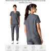 imageMembers Only Womens Cordoba VNeck Scrub Top with 5 Pocket  Medical Scrubs  Hospital Uniform Graphite