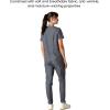 imageMembers Only Womens Cordoba VNeck Scrub Top with 5 Pocket  Medical Scrubs  Hospital Uniform Graphite