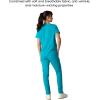 imageMembers Only Womens Cordoba VNeck Scrub Top with 5 Pocket  Medical Scrubs  Hospital Uniform Teal