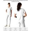 imageMembers Only Womens Cordoba VNeck Scrub Top with 5 Pocket  Medical Scrubs  Hospital Uniform White