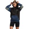 imageMembers Only Womens Drew Colorblock Oversized Hooded SweatshirtCharcoal