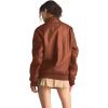 imageMembers Only Womens Faux Leather Iconic Racer JacketCognac