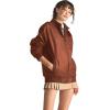 imageMembers Only Womens Faux Leather Iconic Racer JacketCognac