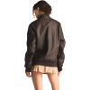imageMembers Only Womens Faux Leather Iconic Racer JacketDark Brown