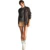 imageMembers Only Womens Faux Leather Iconic Racer JacketDark Brown