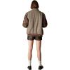 imageMembers Only Womens Oversized Designer Tweed Varsity Jacket  Tweed