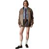 imageMembers Only Womens Oversized Designer Tweed Varsity Jacket  Tweed