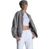 imageMembers Only Womens Packable Oversized JacketLight Grey