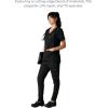 imageMembers Only Womens Palermo Scrub Top with 4 Pocket  Hospital UniformBlack
