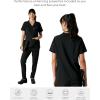 imageMembers Only Womens Palermo Scrub Top with 4 Pocket  Hospital UniformBlack