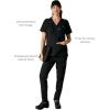 imageMembers Only Womens Palermo Scrub Top with 4 Pocket  Hospital UniformBlack