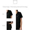 imageMembers Only Womens Palermo Scrub Top with 4 Pocket  Hospital UniformBlack