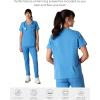 imageMembers Only Womens Palermo Scrub Top with 4 Pocket  Hospital UniformCeil Blue