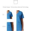 imageMembers Only Womens Palermo Scrub Top with 4 Pocket  Hospital UniformCeil Blue