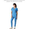 imageMembers Only Womens Palermo Scrub Top with 4 Pocket  Hospital UniformCeil Blue