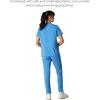 imageMembers Only Womens Palermo Scrub Top with 4 Pocket  Hospital UniformCeil Blue