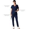 imageMembers Only Womens Palermo Scrub Top with 4 Pocket  Hospital UniformNavy