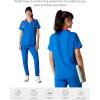imageMembers Only Womens Palermo Scrub Top with 4 Pocket  Hospital UniformRoyal Blue