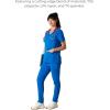 imageMembers Only Womens Palermo Scrub Top with 4 Pocket  Hospital UniformRoyal Blue