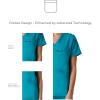 imageMembers Only Womens Palermo Scrub Top with 4 Pocket  Hospital UniformTeal