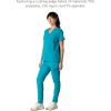 imageMembers Only Womens Palermo Scrub Top with 4 Pocket  Hospital UniformTeal