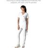 imageMembers Only Womens Palermo Scrub Top with 4 Pocket  Hospital UniformWhite