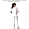 imageMembers Only Womens Palermo Scrub Top with 4 Pocket  Hospital UniformWhite