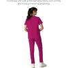 imageMembers Only Womens Palermo Scrub Top with 4 Pocket  Hospital UniformWine