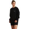 imageMembers Only Womens Preston Crew Neck Oversized SweatshirtBlack