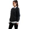 imageMembers Only Womens Preston Crew Neck Oversized SweatshirtCharcoal