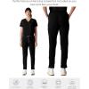 imageMembers Only Womens Reus Open Bottom Scrub Pant  Medical Scrubs  Hospital Uniform Black