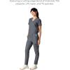 imageMembers Only Womens Reus Open Bottom Scrub Pant  Medical Scrubs  Hospital Uniform Graphite