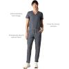 imageMembers Only Womens Reus Open Bottom Scrub Pant  Medical Scrubs  Hospital Uniform Graphite