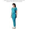 imageMembers Only Womens Reus Open Bottom Scrub Pant  Medical Scrubs  Hospital Uniform Teal