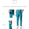 imageMembers Only Womens Reus Open Bottom Scrub Pant  Medical Scrubs  Hospital Uniform Teal
