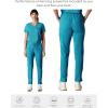 imageMembers Only Womens Reus Open Bottom Scrub Pant  Medical Scrubs  Hospital Uniform Teal